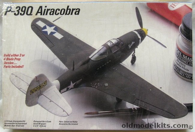 Testors 1/72 Bell P-39Q-5 or Q-25 Airacobra - 82nd Tactical Recon Sq New Guinea 1943 'Snooks' Lt. William Shomo's Aircraft or Free French Fighter School Morocco 1945, 415 plastic model kit